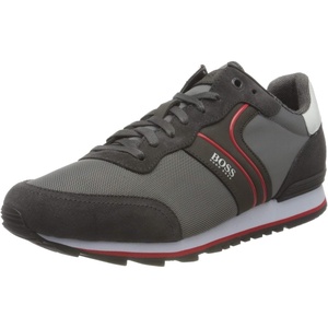 BOSS Men’s Parkour Runn Sneakers(Dark Grey)