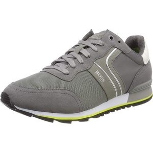 BOSS Men’s Parkour Runn Sneakers(Grey Medium Grey 030)