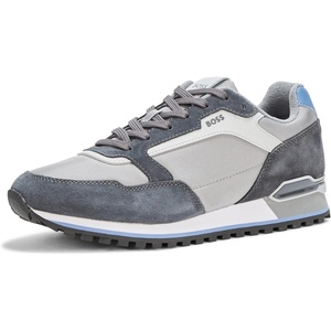 BOSS Men’s Parkour Runn Sneakers(Moon Light Grey  Charcoal Grey)