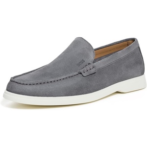 BOSS Men’s Sienne Suede Loafers(Moon Light Grey)
