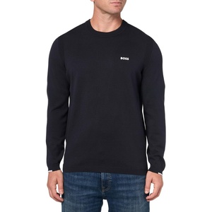 BOSS Men’s Tech Flex Cotton Stretch Knit Sweater(Dark Sky)