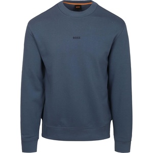 BOSS Men’s Wesmallcrew Sweatshirt(Open Blue)