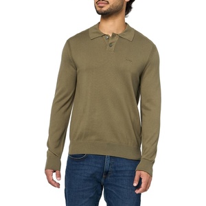 BOSS, Small Logo Wool Blend Sweater, Kalamata Green, S