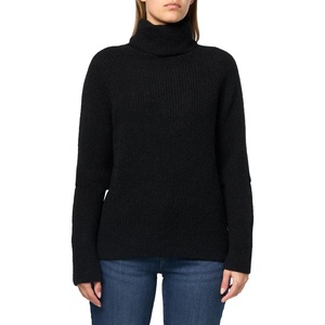 BOSS Women’s Falodina Turtle Neck Knit Sweater(Shadow Black)