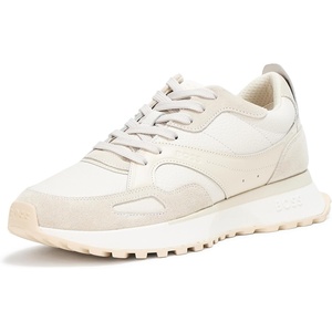 BOSS Women’s Jonah Suede Detail Lace Up Sneakers(Sand Dunes)