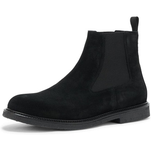 BOSS Women’s Kobe Suede Chelsea Boots(Black Gloss)