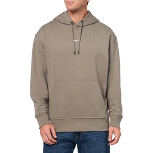 BOSS mens Center Logo French Terry Hooded Sweatshirt(Cedar)