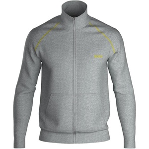 BOSS mens Mix&match Jacket(Melange Grey / Bright Lime)